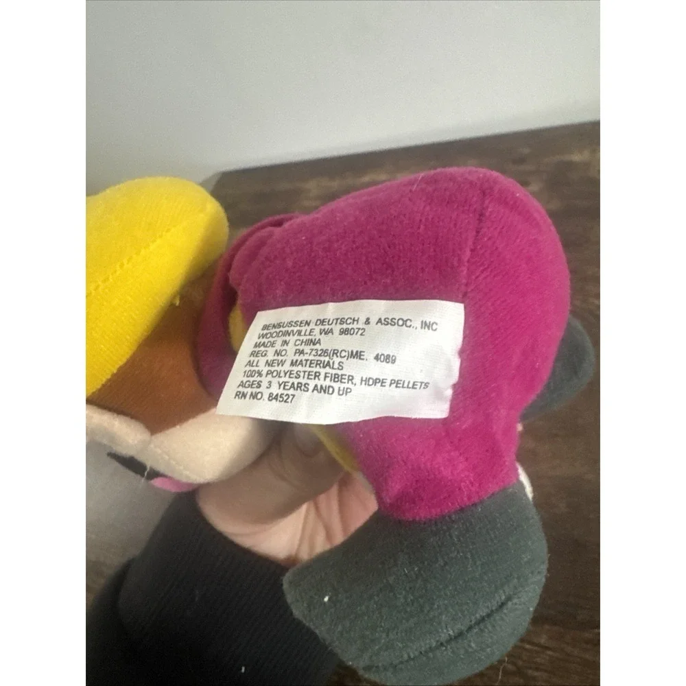 Vintage Nintendo 64 Wario Beanbag Plush Doll + Hang & Tush Tag‎ (BD&A, 1997)